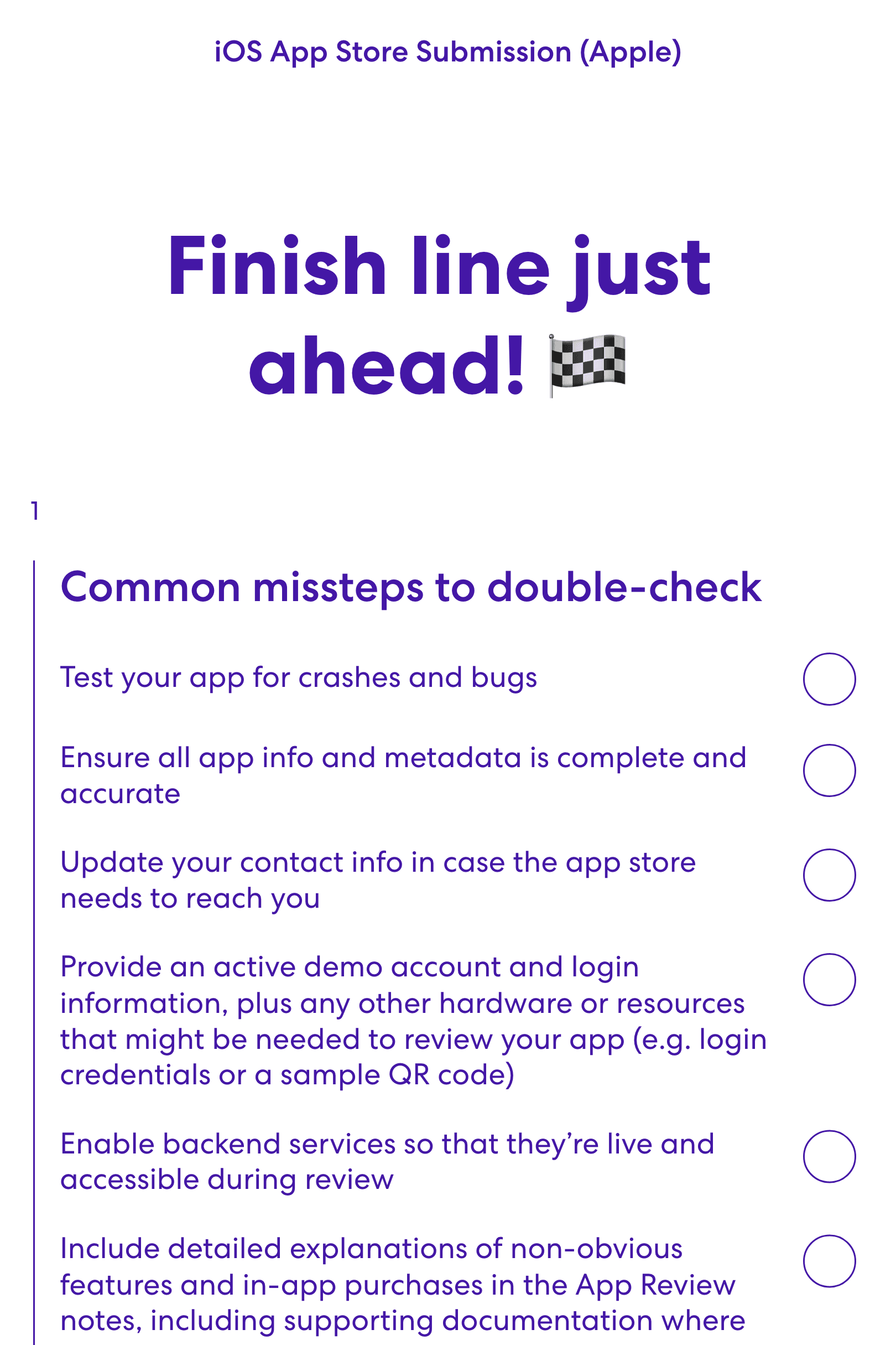 Screenshot of iOS App Store Submission (Apple) template